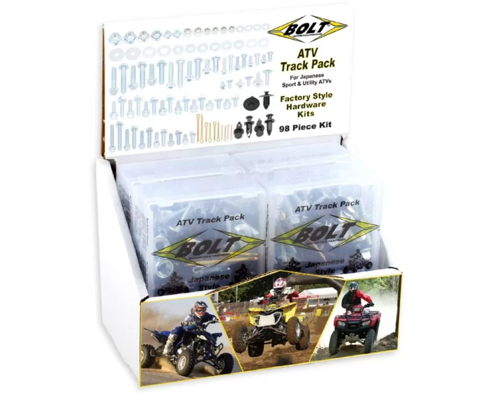 Bolt Motorcycle ATV Track Pack Kit - 6 Pack Display - 2007-6ATP