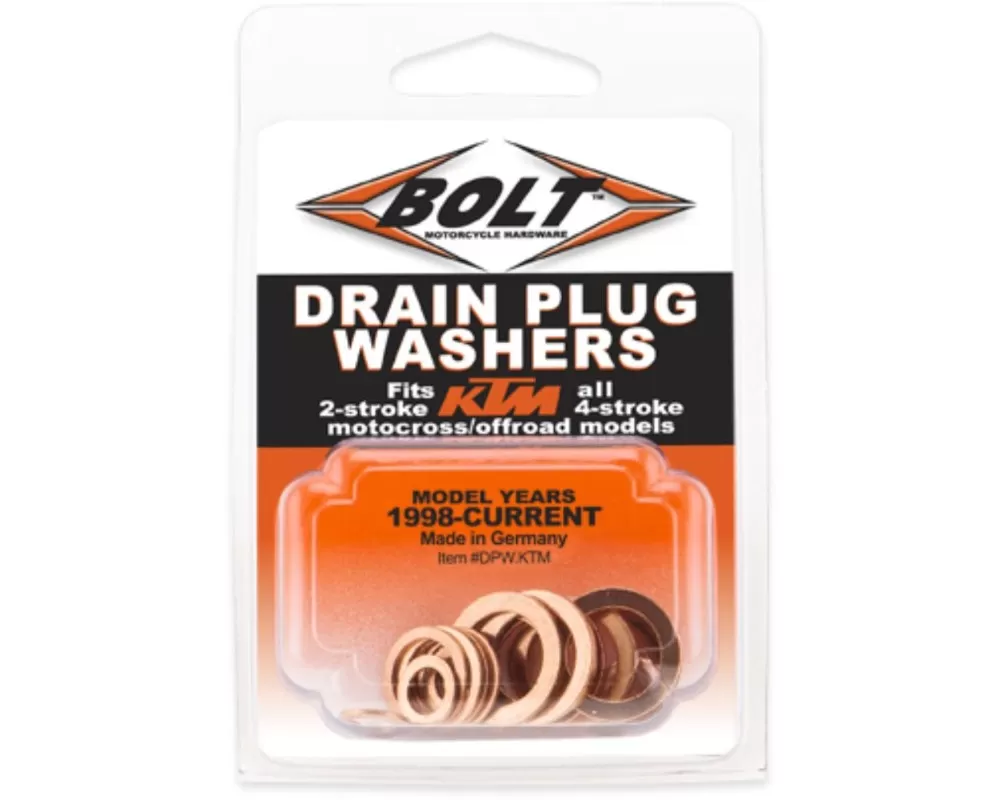 Bolt Motorcycle Drain Plug Washers KTM 2/4-Stroke - DPW.KTM