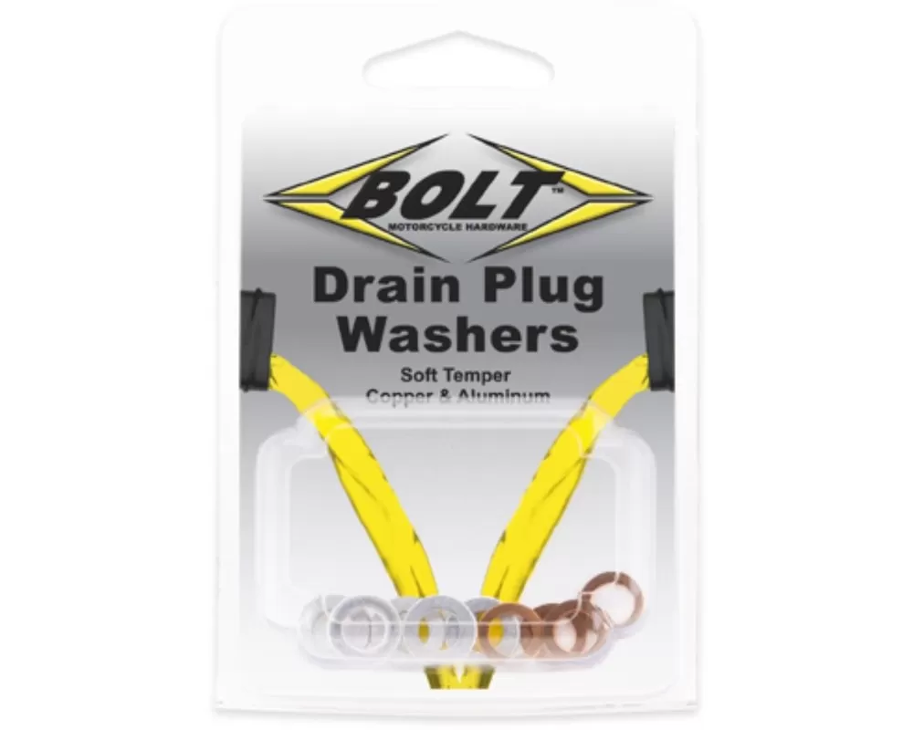 Bolt Motorcycle Crush Washers 6X11MM 5 Aluminum & 5 Copper - 10/Pack - DPWM6.11-10