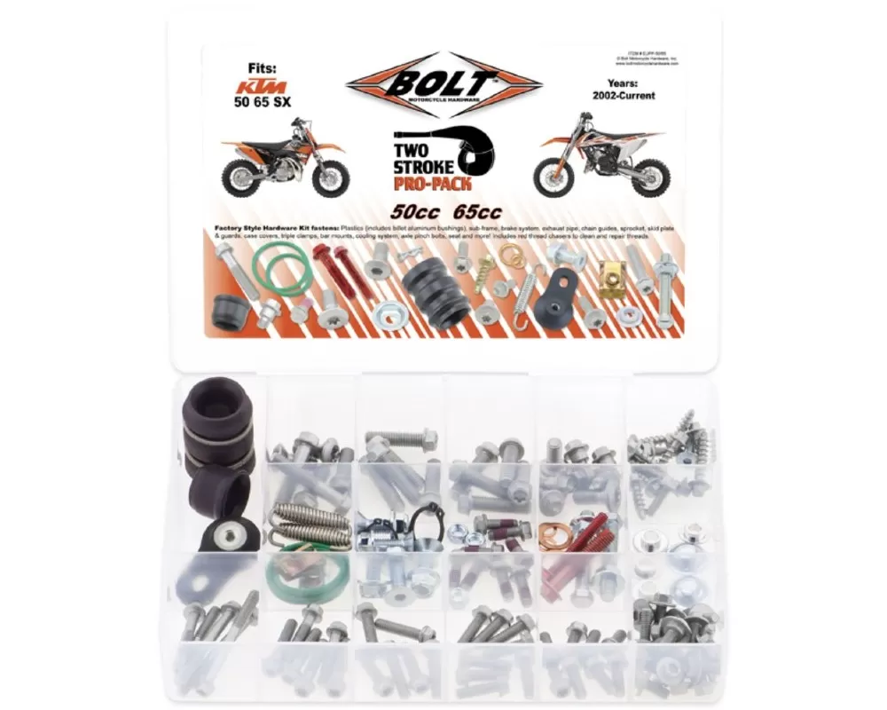 Bolt Motorcycle Euro Style Two Stroke Pro-Pack 50/65 - EUPP-50/65
