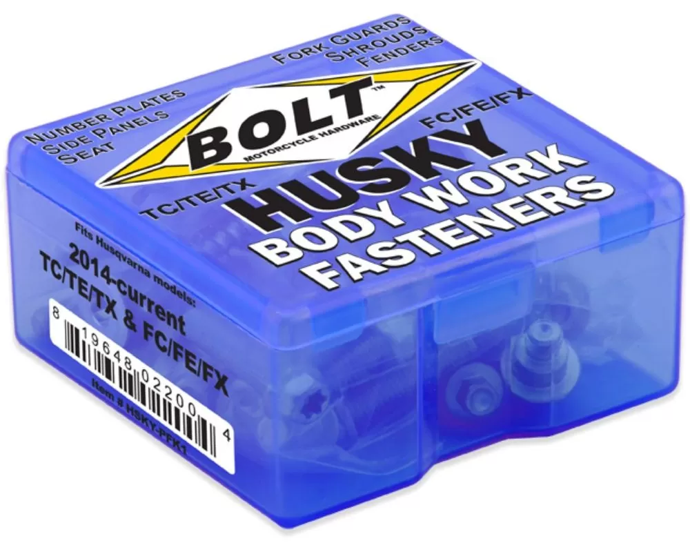 Bolt Motorcycle Full Plastic Fastener Kit Husqvarna 2014+ - HSKY-PFK1