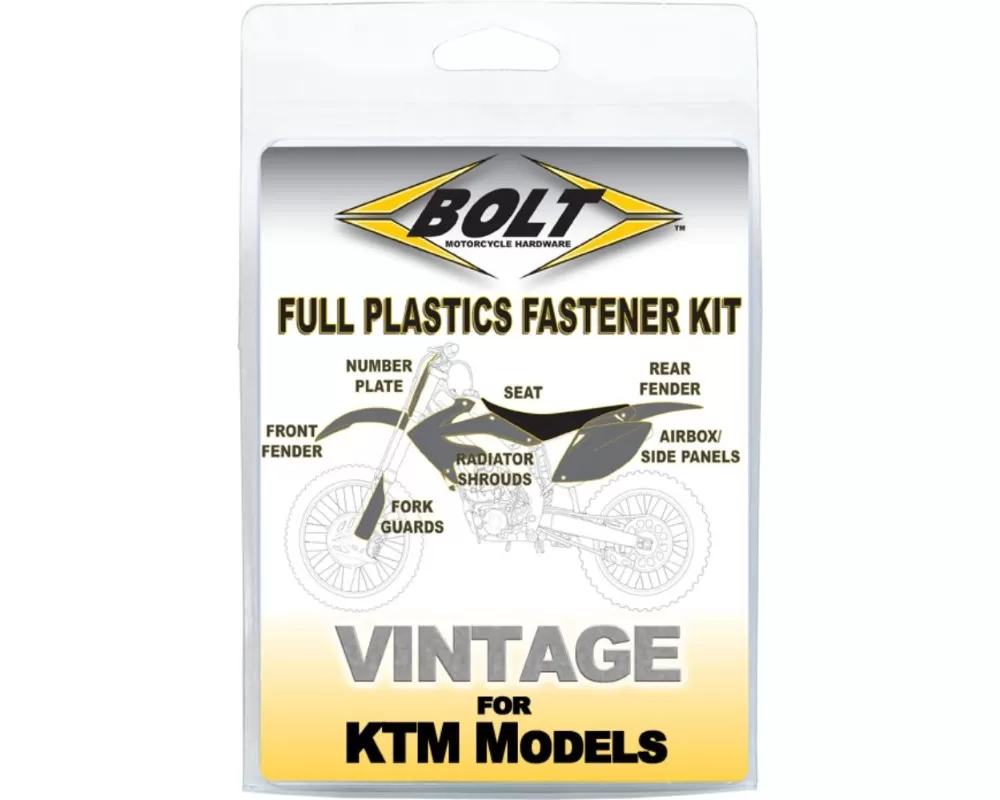 Bolt Motorcycle Full Plastic Fastener KTM Models - KTM-9802102
