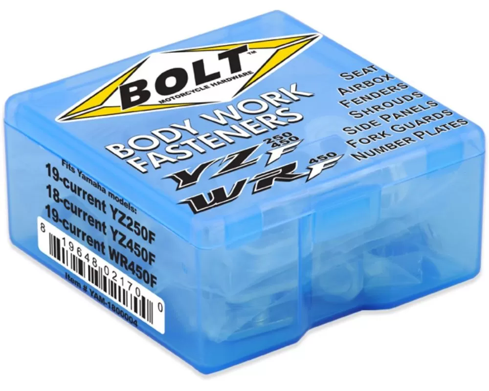 Bolt Motorcycle Full Plastic Fastener Kit Yamaha YZ250F | YZ450F 2019 - YAM-1800004