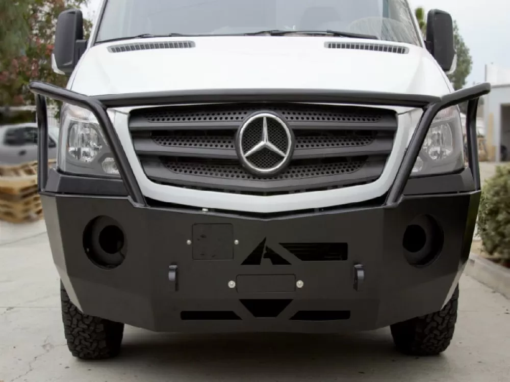 Aluminess Front Bumper w/ Brush Guards Mercedes-Benz Sprinter 2014-2018 - 210262