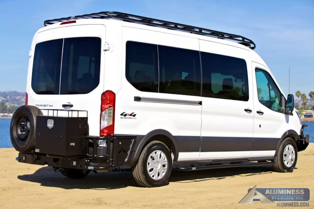 Aluminess 148" Wheel Base Nerf Bars Ford Transit 2015+ - 210276-FS