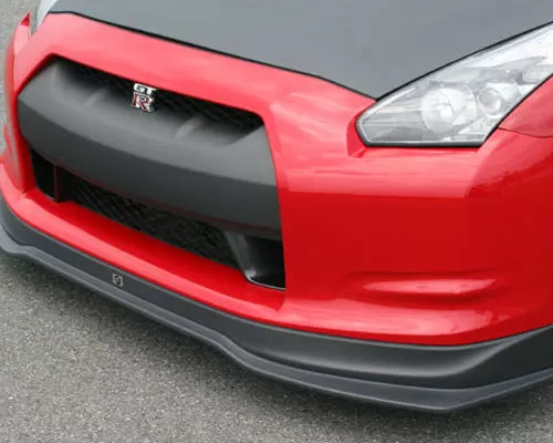 ChargeSpeed Bottom Line Hybrid Gloss Carbon Front Lip CFRP Nissan GT-R R35 09-16 - BCNG07-CS830FLCG