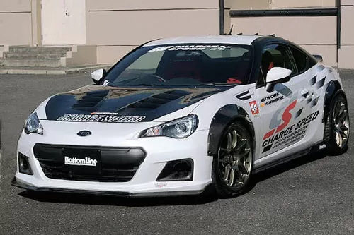 ChargeSpeed Carbon Type 2 Complete Lip Kit with Carbon Over Fenders 9 Piece Kit Scion FR-S FT-86 13-16 - BCSF13-CS960FLK2CW