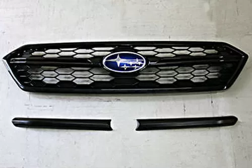 ChargeSpeed Carbon Front Grill Finisher for OEM Front Grill 2 Pieces Subaru WRX STi 18-19 - BCSI18-CS9736GRFC