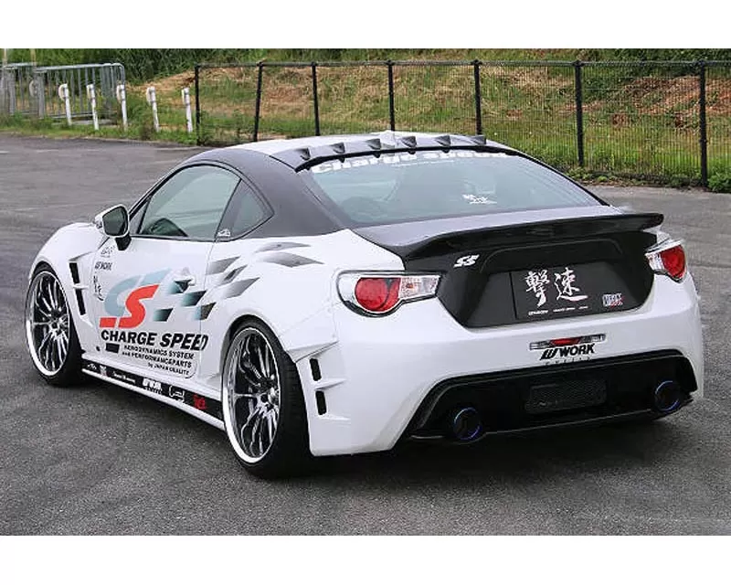Charge Speed Bottom Lines FRP Type 2 Complete Lip Kit with FRP Over Fenders (Japanese FRP) 9 Pieces Subaru BRZ / Scion FR-S / FT-86 17-18 - BCSB17-CS991FLK2FW