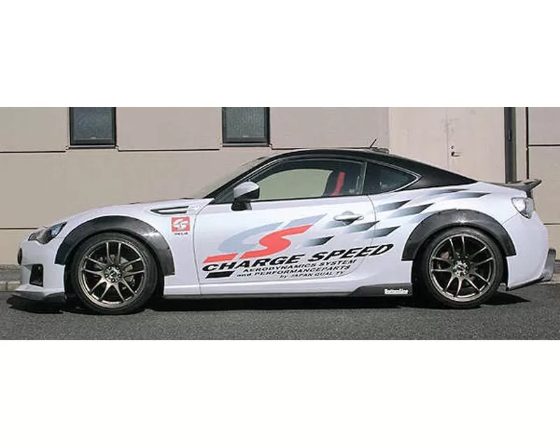 Charge Speed Bottom Lines Carbon Type 2 Complete Lip Kit with Carbon Over Fenders (Japanese FRP) 9 Pieces Scion FR-S FT-86 13-16 - BCSF13-CS960FLK2CW