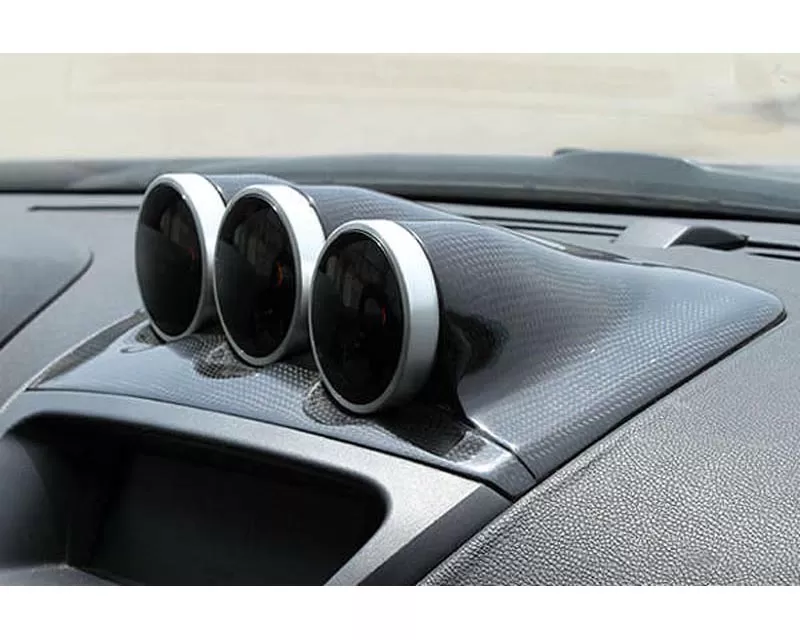 Charge Speed Dashboard Meter Holes Carbon (Japanese CFRP) 60mm  Hyundai Genesis Coupe 09-12 - BCYG09-CS996MHC