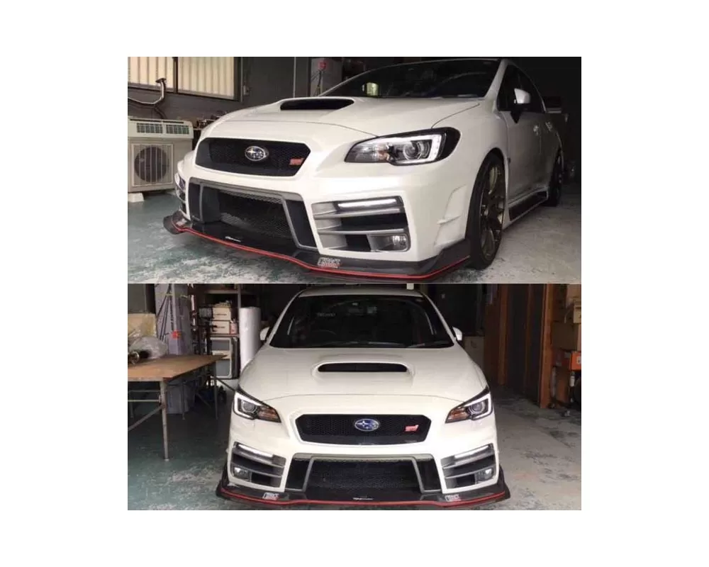 Charge Speed Type-3B Complete Kit with Front FRP Under Part (Japanese FRP) - With LED Front Bumper Lights Subaru WRX STi 2015-2021 - BCSI15-CS9735FK3BF