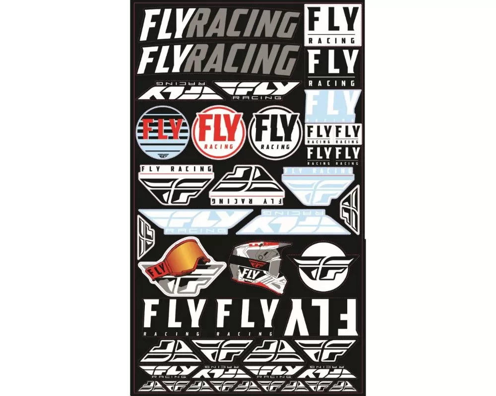 Fly Racing 10.5x18" Logo Decals|Stickers - 99-8255