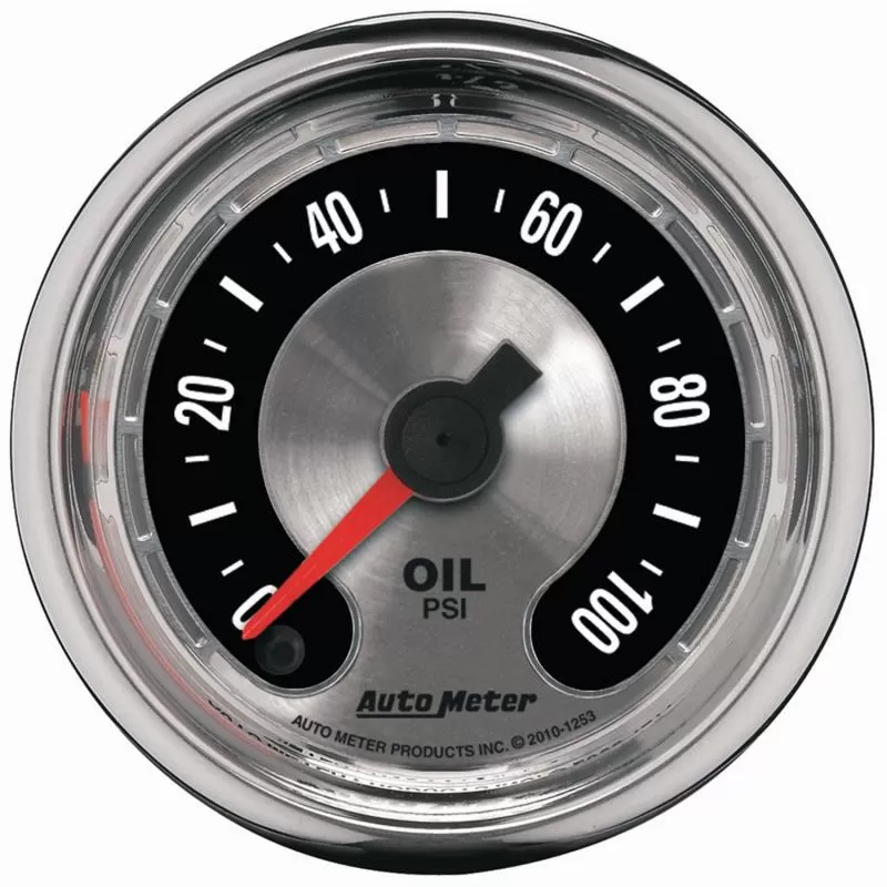 AutoMeter GAUGE; OIL PRESS; 2 1/16in.; 100PSI; DIGITAL STEPPER MOTOR; AMERICAN MUSCLE - 1253