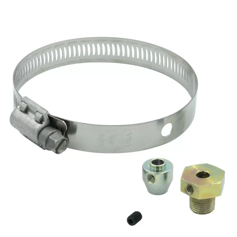 AutoMeter FITTING KIT; THERMOCOUPLE; 1/8NPT MALE W/SET SCREW/BAND CLAMP; STEEL - 3256