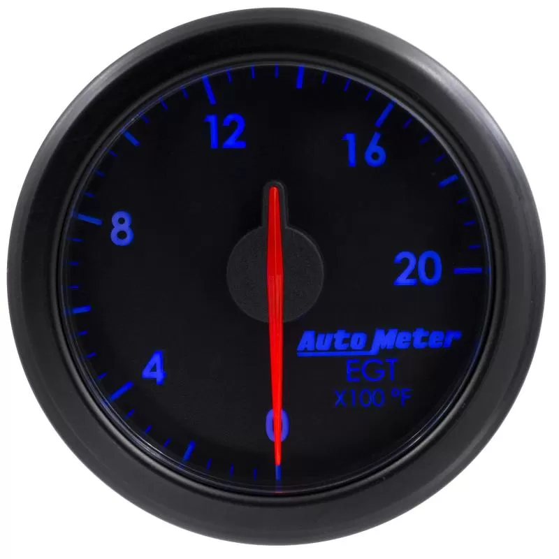 AutoMeter 2-1/16in. E.G.T; 0-2000`F; AIRDRIVE; BLACK - 9145-T