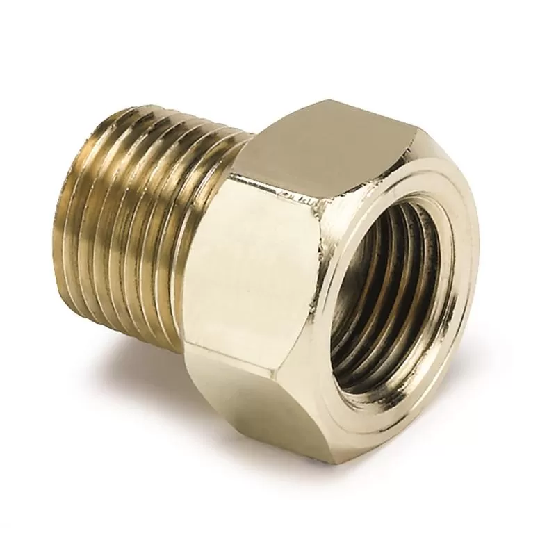 AutoMeter FITTING; ADAPTER; 3/8in. NPT MALE; BRASS; FOR MECH. TEMP. GAUGE - 2263