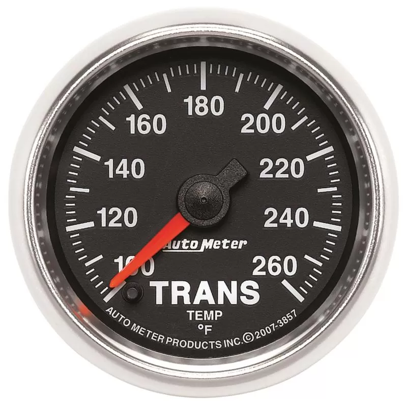 AutoMeter GAUGE; TRANSMISSION TEMP; 2 1/16in.; 100-260deg.F; DIGITAL STEPPER MOTOR; GS - 3857
