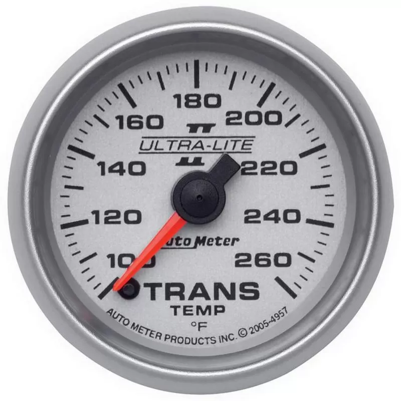 AutoMeter GAUGE; TRANSMISSION TEMP; 2 1/16in.; 100-260deg.F; DIGITAL STEPPER MTR; ULTRA-LI - 4957