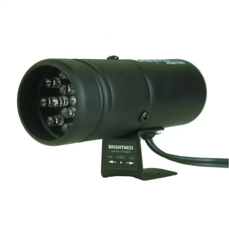 AutoMeter SHIFT LIGHT; 12 AMBER LED; PEDESTAL; BLACK; SUPER-LITE - 5332