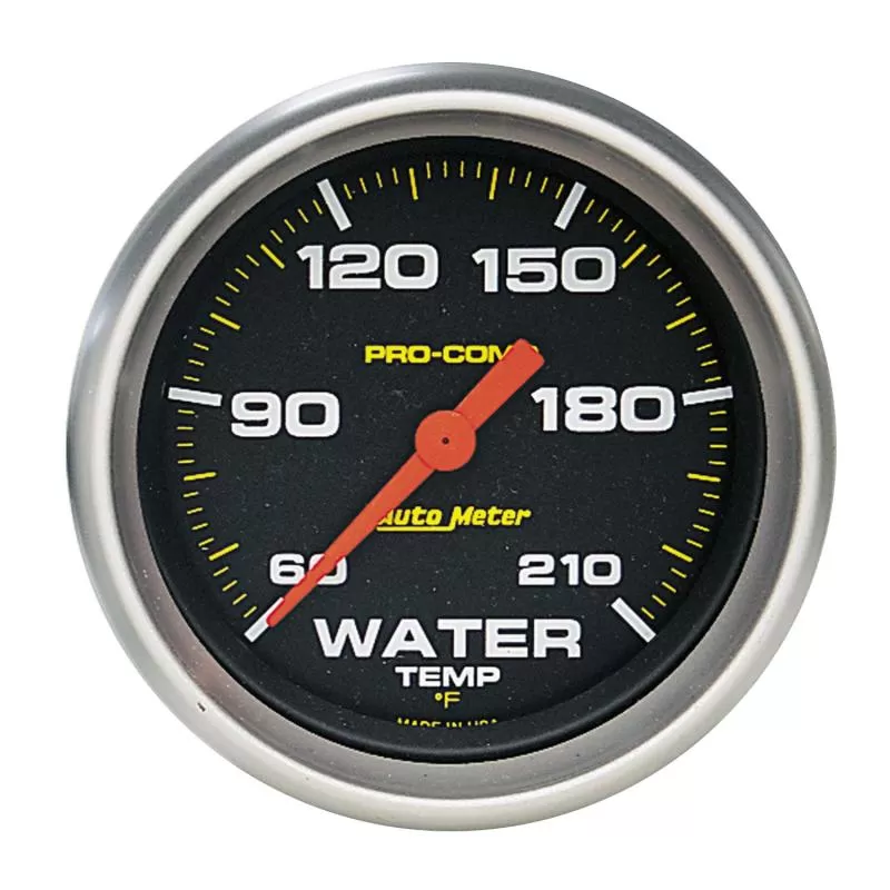 AutoMeter GAUGE; LOW WATER TEMP; 2 5/8in.; 60-210deg.F; DIGITAL STEPPER MOTOR; PRO-COMP - 5469