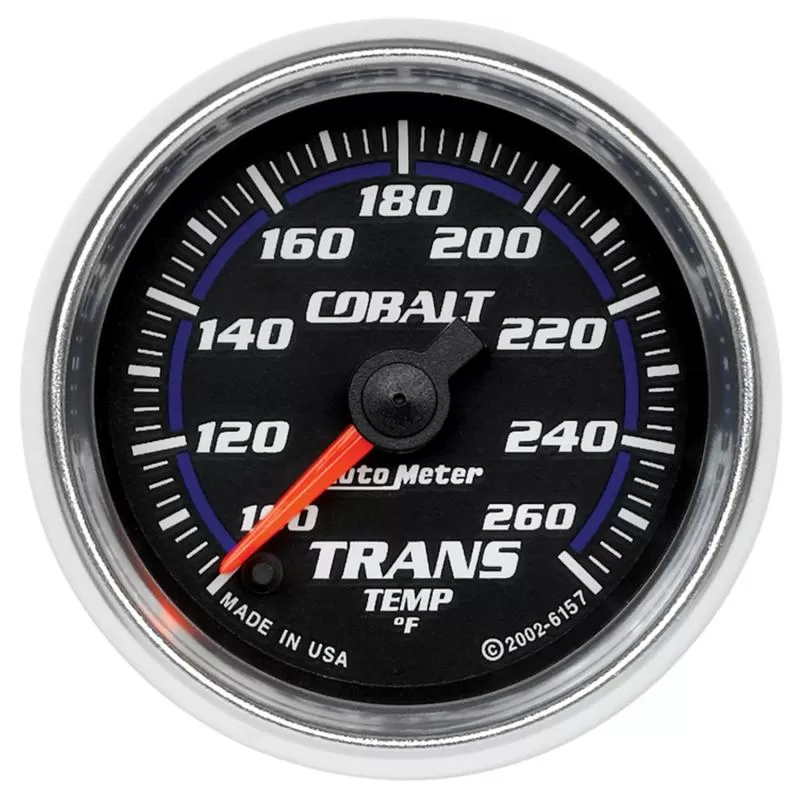 AutoMeter GAUGE; TRANSMISSION TEMP; 2 1/16in.; 100-260deg.F; DIGITAL STEPPER MOTOR; COBALT - 6157