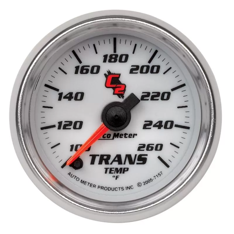 AutoMeter GAUGE; TRANSMISSION TEMP; 2 1/16in.; 100-260deg.F; DIGITAL STEPPER MOTOR; C2 - 7157