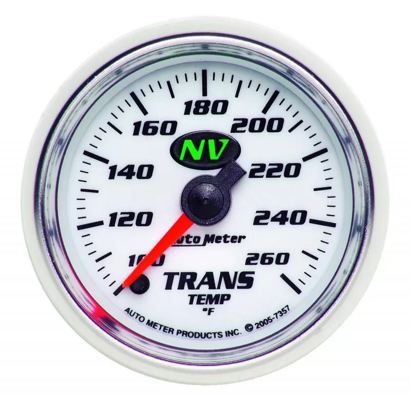 AutoMeter GAUGE; TRANSMISSION TEMP; 2 1/16in.; 100-260deg.F; DIGITAL STEPPER MOTOR; NV - 7357