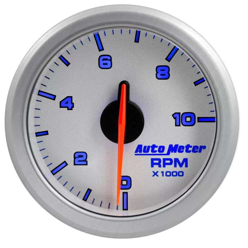 AutoMeter 2-1/16in. TACH; 0-10;000 RPM; AIRDRIVE; SILVER - 9197-UL