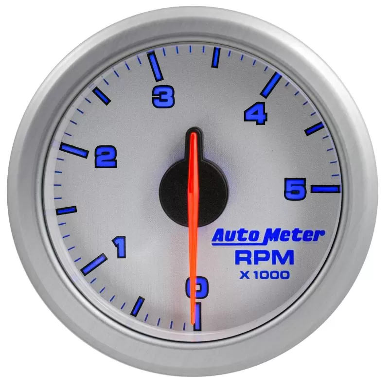 AutoMeter 2-1/16in. TACH; 0-5;000 RPM; AIRDRIVE; SILVER - 9198-UL