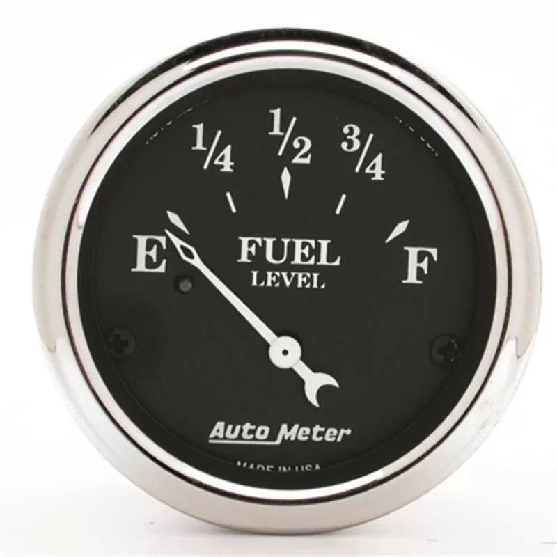 AutoMeter GAUGE; FUEL LEVEL; 2 1/16in.; 0OE TO 90OF; ELEC; OLD TYME BLACK - 1715