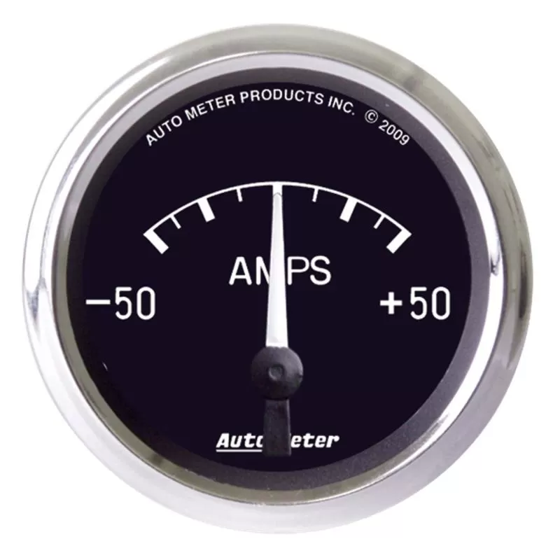 AutoMeter GAUGE; AMMETER; 2 1/16in.; 50A; ELECTRIC; COBRA - 201012