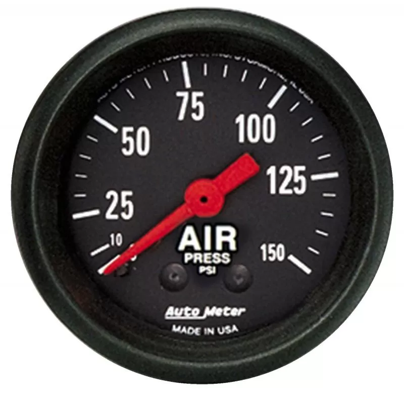 AutoMeter GAUGE; AIR PRESS; 2 1/16in.; 150PSI; MECHANICAL; Z-SERIES - 2620