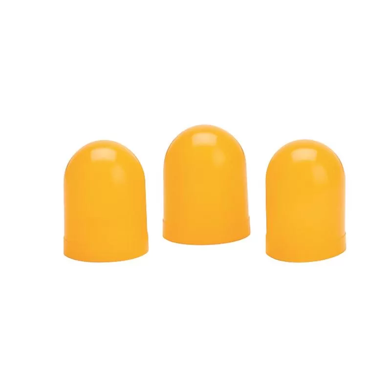 AutoMeter LIGHT BULB BOOTS; YELLOW; QTY. 3 - 3208