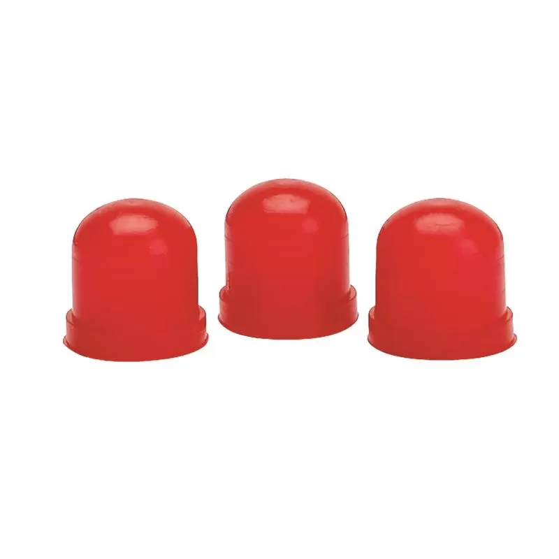 AutoMeter LIGHT BULB BOOTS; RED; QTY. 3 - 3214