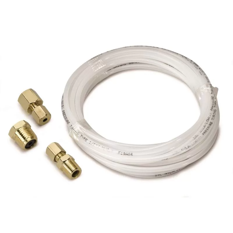 AutoMeter TUBING; NYLON; 1/8in.; 12FT. LENGTH; INCL. 1/8in. NPTF BRASS COMPRESSION FITTING - 3226