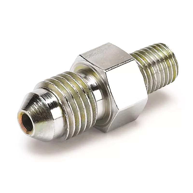 AutoMeter FITTING; ADAPTER;-4AN MALE TO 1/16in. NPT MALE; FOR FORD FUEL RAIL - 3275