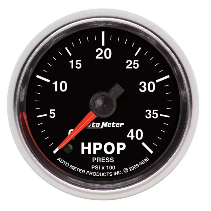 AutoMeter GAUGE; HIGH PRESS. OIL PUMP PRESS.; 2 1/16in.; 4KPSI; DIGITAL STEPPER MOTOR; GS - 3896