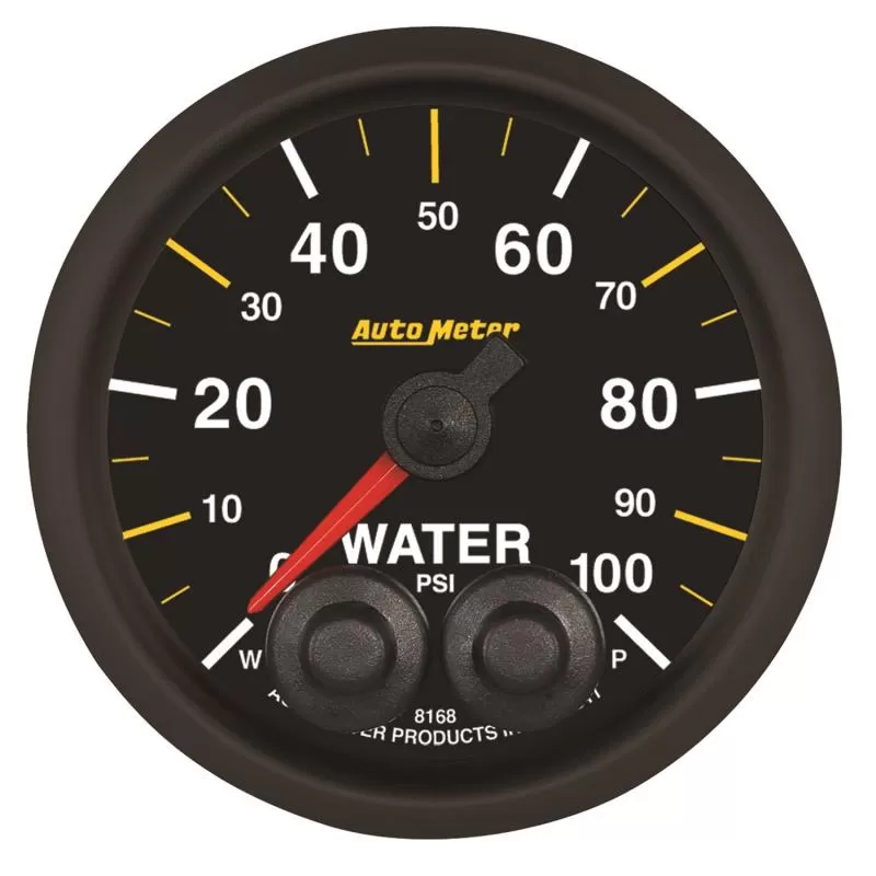 AutoMeter GAUGE; WATER PRESS; 2 1/16in.; 100PSI; STEPPER MOTOR W/PEAK/WARN; NASCAR CAN - 8168-05702