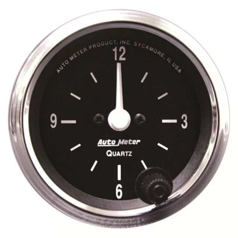 AutoMeter GAUGE; CLOCK; 2 1/16in.; 12HR; ANALOG; COBRA - 201019
