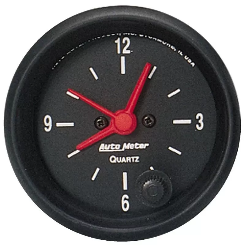AutoMeter GAUGE; CLOCK; 2 1/16in.; 12HR; ANALOG; Z-SERIES - 2632
