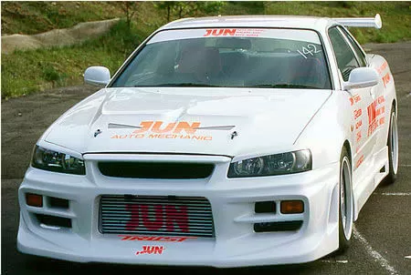 JUN Front Bumper Nissan Skyline GT-R|BNR34 - 8002W-N007