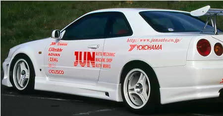 JUN Side Skirts Nissan Skyline GT-R|BNR34 - 8008W-N004