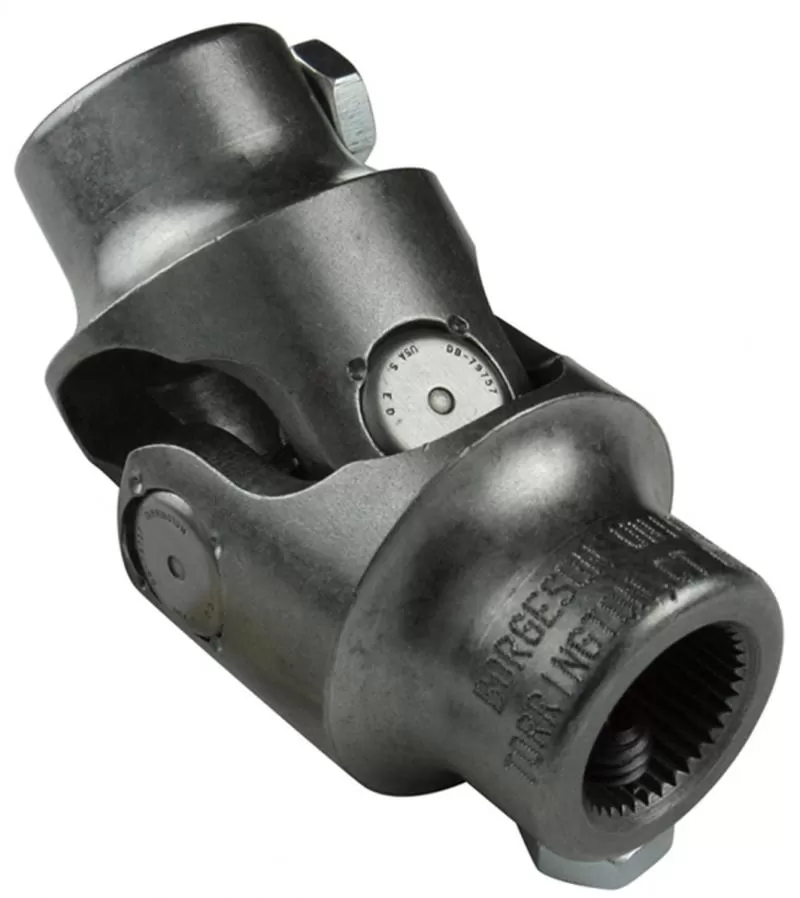 Borgeson Steering Universal Joint; Steel; 7/8 Smooth Bore X 5/8 Smooth Bore - 016662
