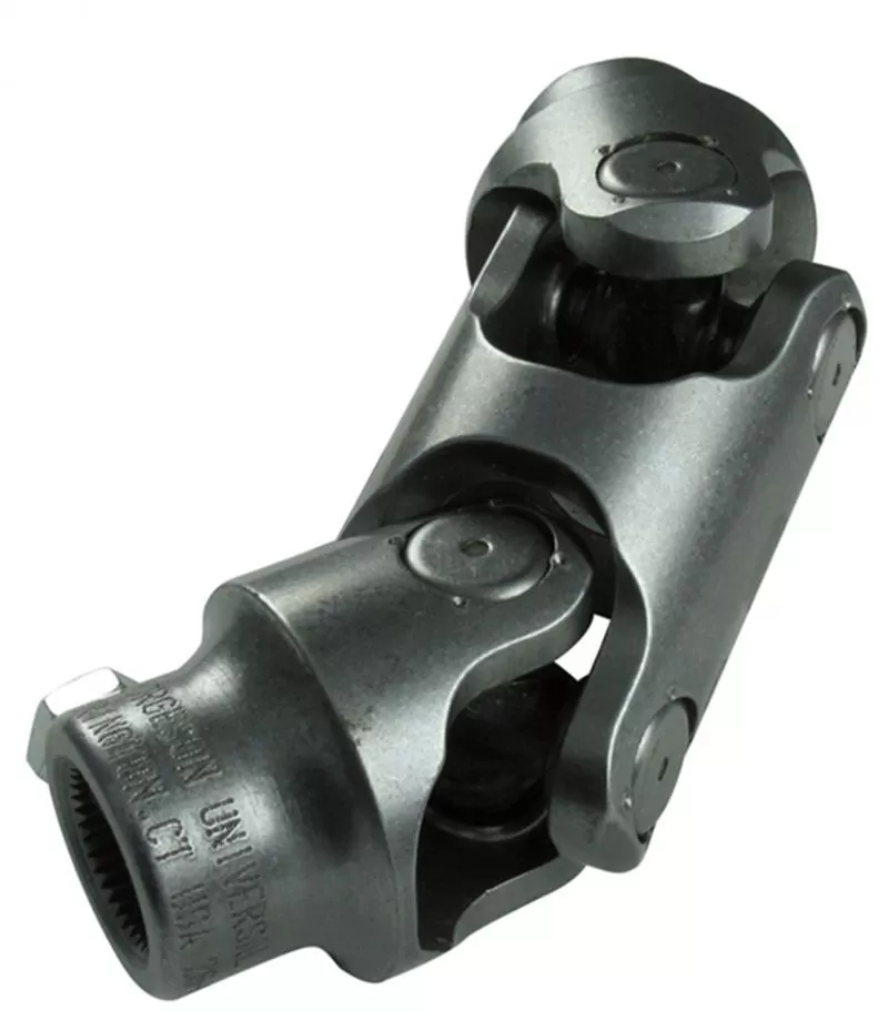 Borgeson Steering Universal Joint; Double; Steel; 3/4-36 X 9/16-17 - 023406