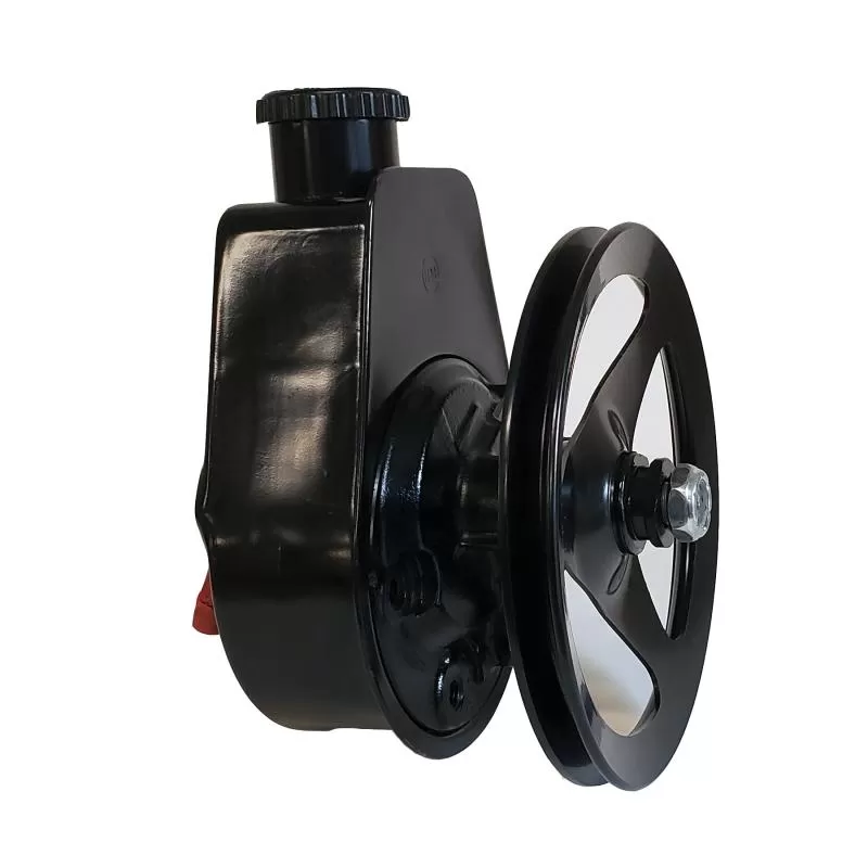 Borgeson Saginaw Style Power Steering Pump With Big Block Mopar Pulley; Press-on style. - 800321