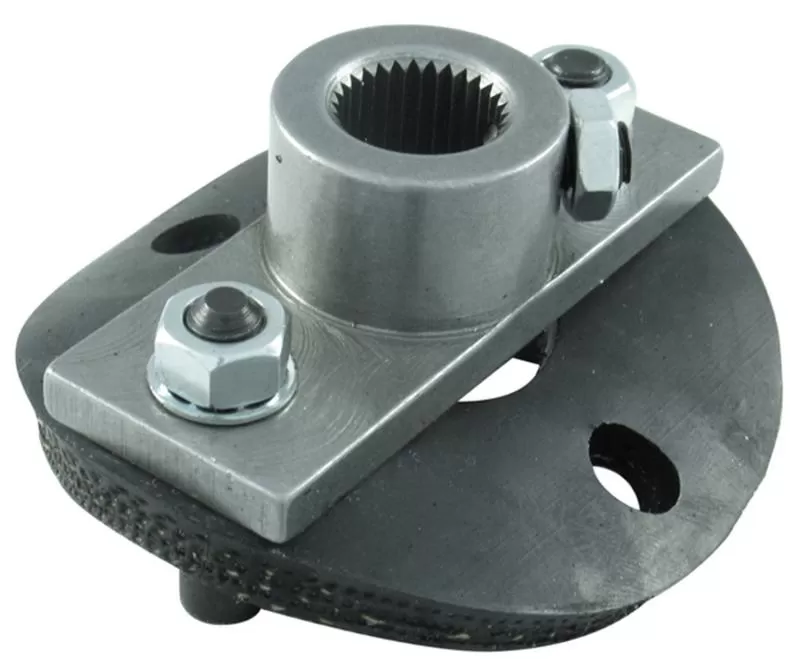 Borgeson Steering Coupler; 1/2 Rag Joint; Steering Box Side; 11/16-36 Spline; With Disc - 990016