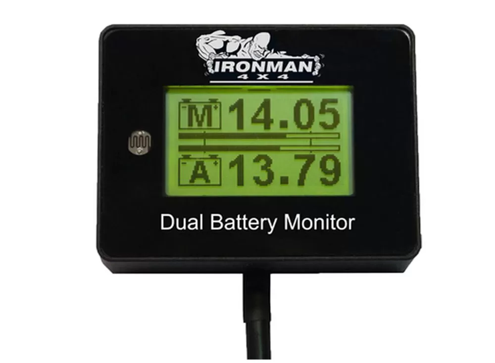 Ironman 4x4 12V Dual Battery Monitor Display - IDBM001