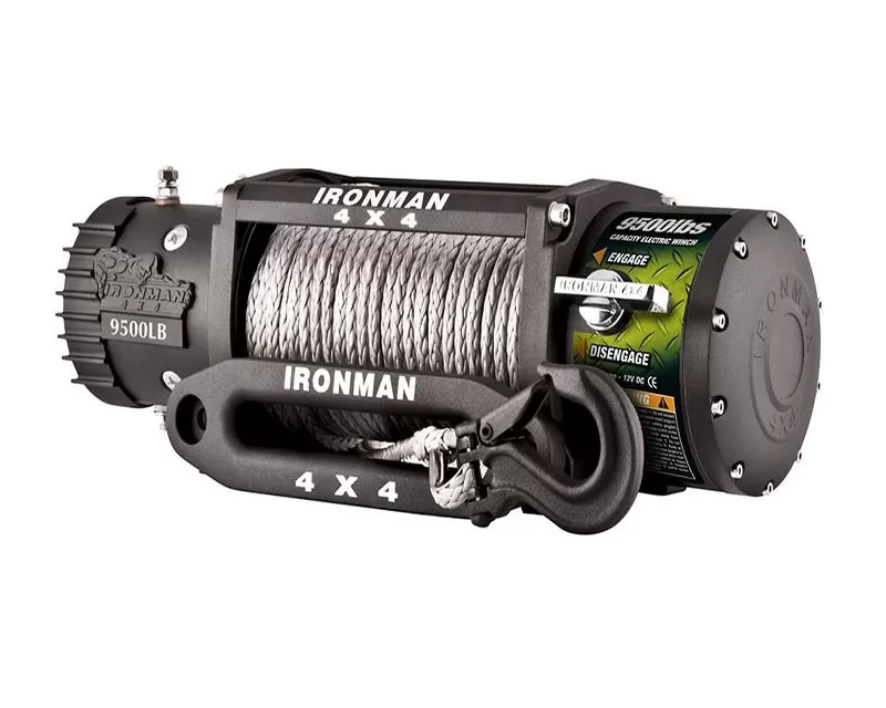Ironman 4x4 MONSTER WINCH 9500LBS 12v Electric (Synthetic Rope) - WWB9500SR