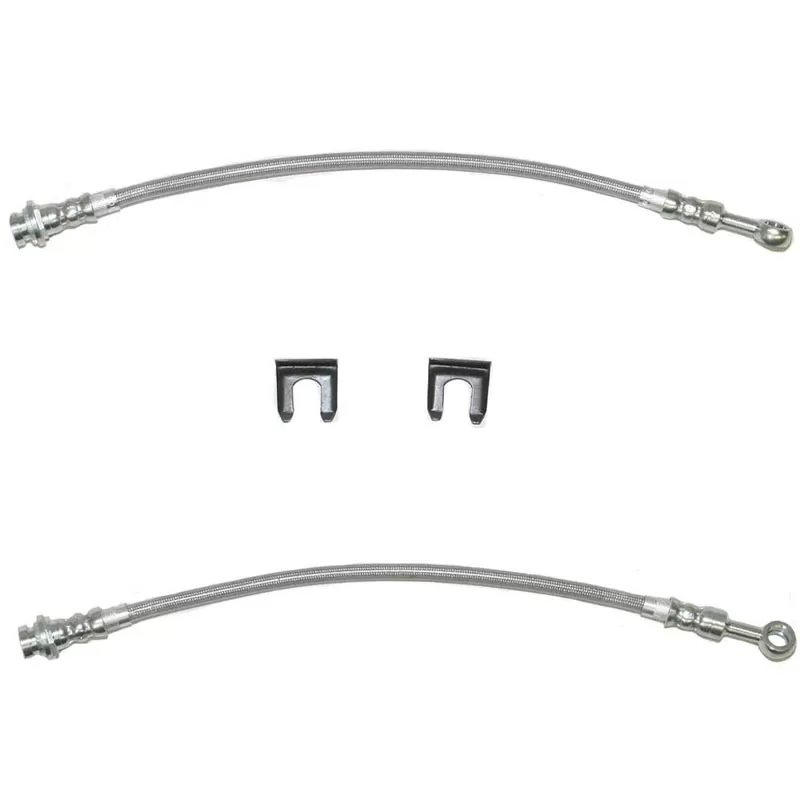Fine Lines Brake Hose For 00-06 GMC 1500 SUV 4WD/2WD Front Kit Stainless - HSP0021SS